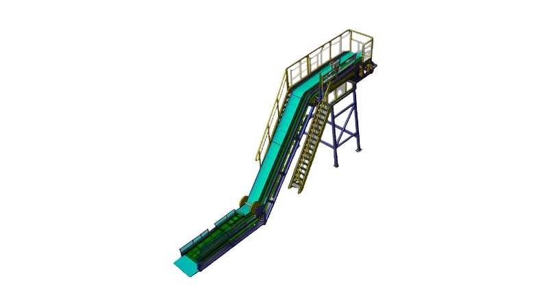 皮帶機(jī)減少物料回彈的方法